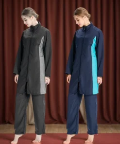 Modest Hooded Burkini for Muslim Women - Full Cover Swimwear