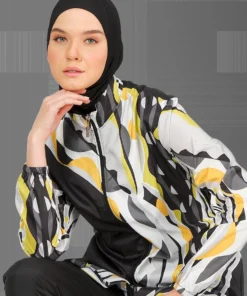 Modest Muslim Burkini Set: Women's Waterproof Swimwear (Top, Pant, Hijab)