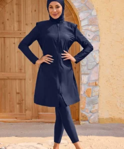 4PCS/Set Summer Beach Modest Burkini – Elegant, Comfortable & Confident Swimwear for Every Woman