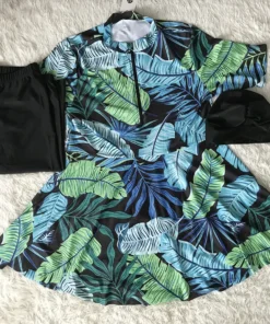 Alternative view of 3PCS Floral Modest Burkini Femmes Women Muslim Swimwear Burkini Islamic Swimsuit